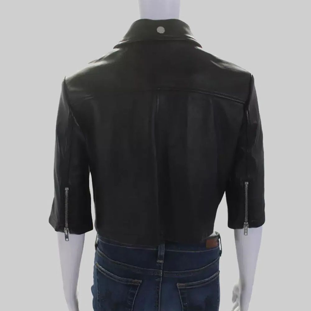 Amanda Holden Black Leather Jacket