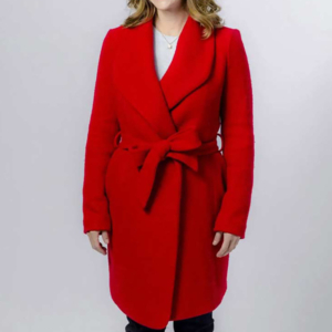 Ashley Williams Christmas In Evergreen Red Coat