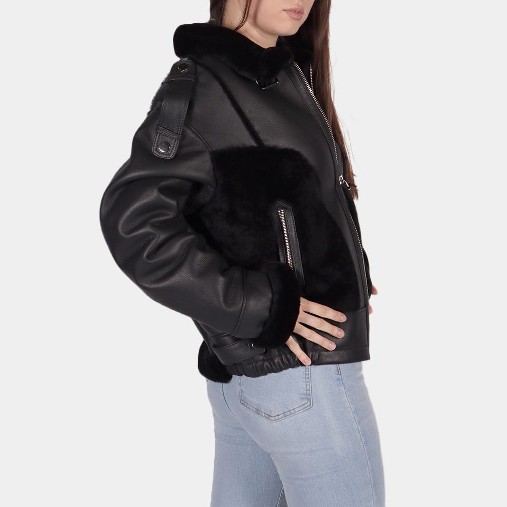 Blake Aviator Shearling Collar Jacket