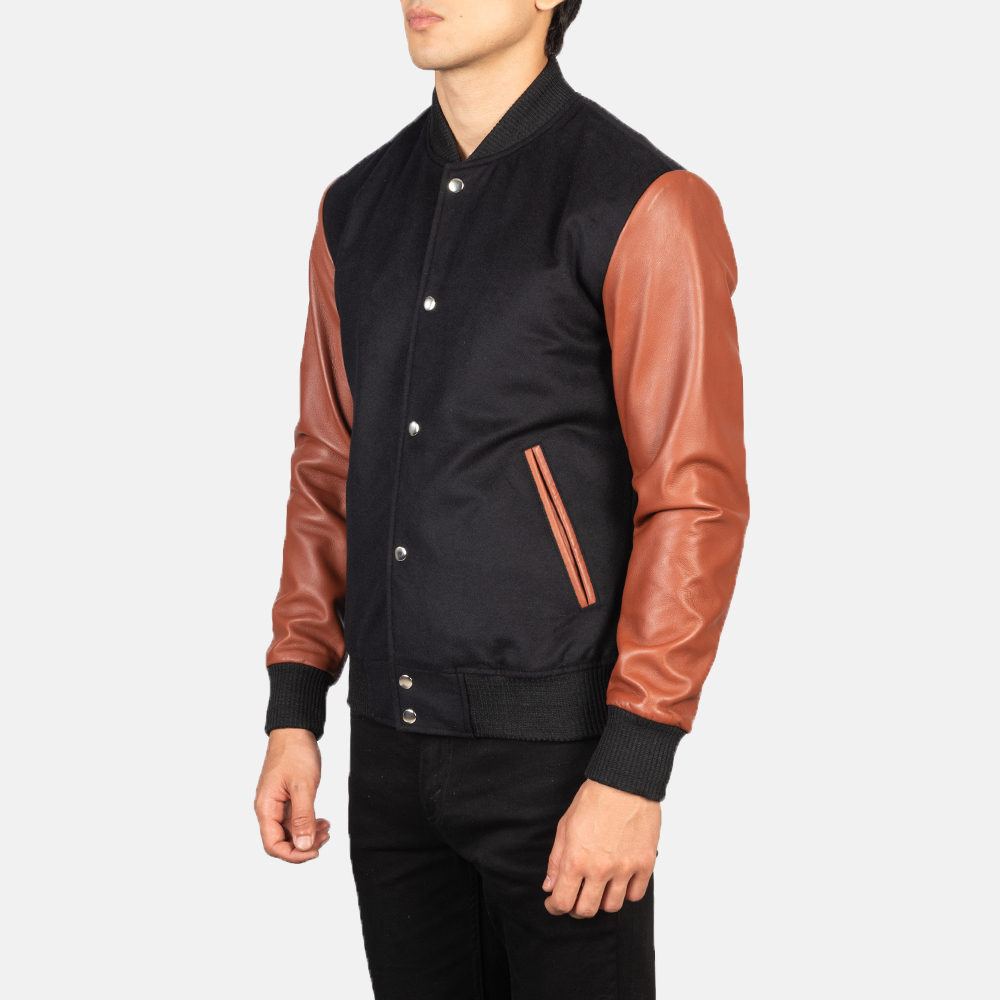 Charles Brown & Black Varsity Jacket