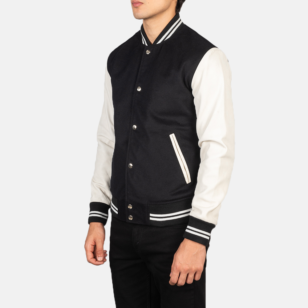 Ferris Black & White Varsity Jacket