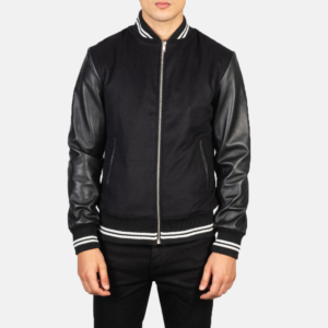 Fraser Black Varsity Jacket