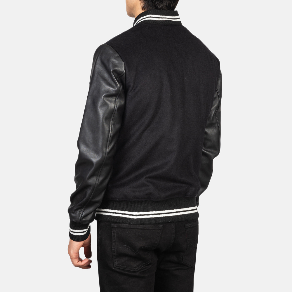 Fraser Black Varsity Jacket