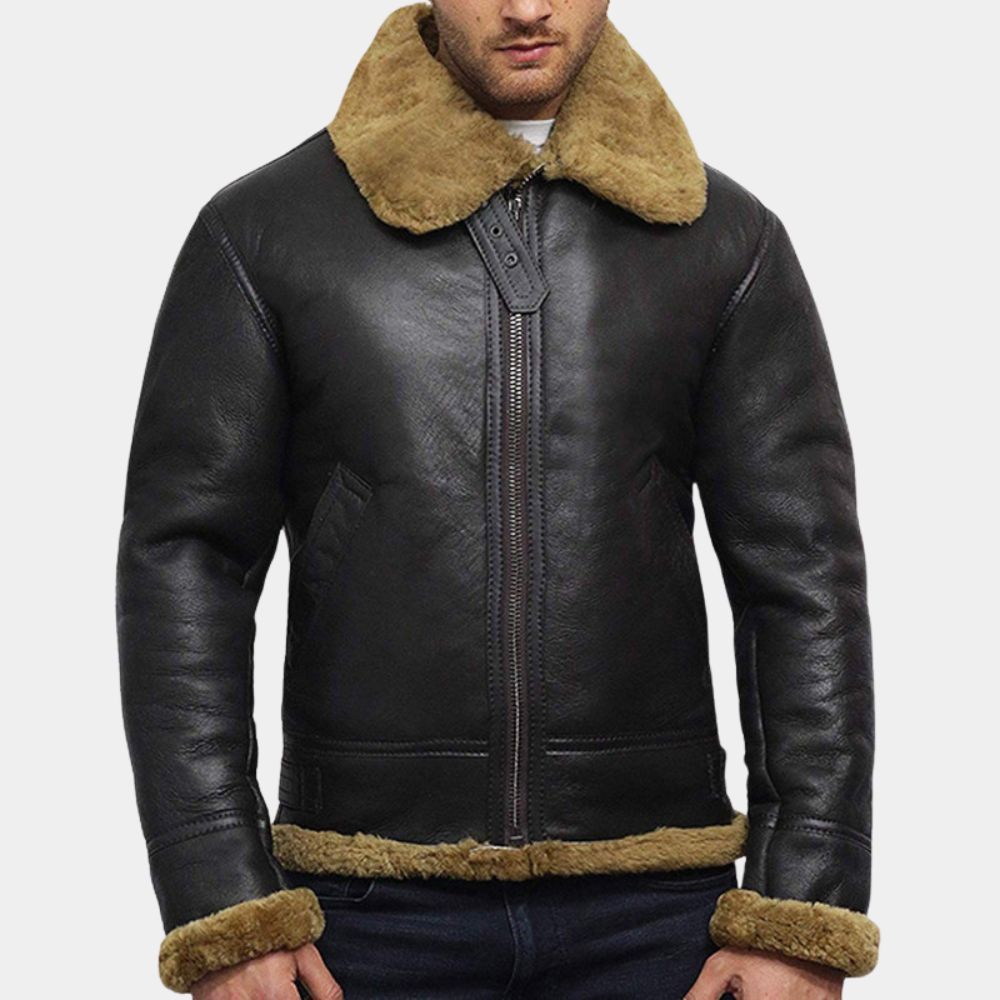 Kraven Shearling Aviator Jacket