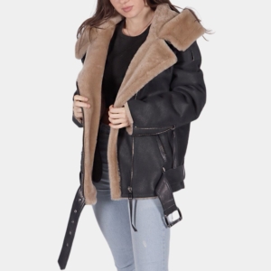 Marine Leather Shearling Jacket