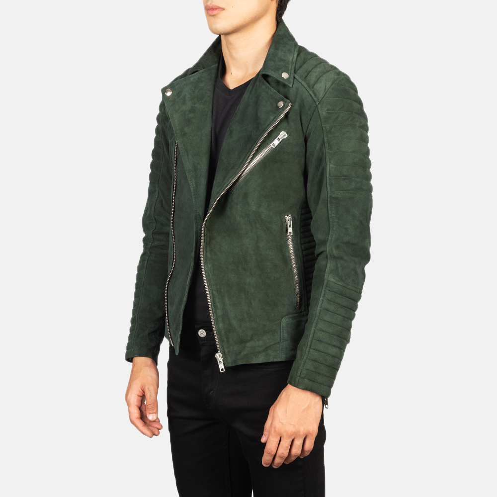 Mark Green Suede Biker Jacket