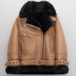 Olivia Women’s Shearling Aviator Jacket