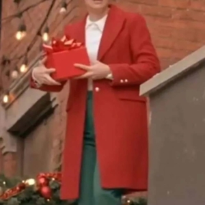 Rachel Skarsten The Christmas Charade 2024 Coat