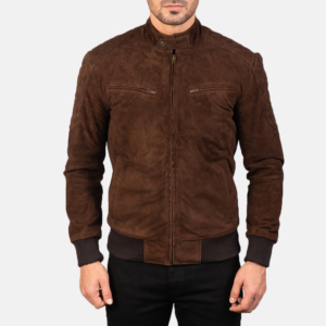 Shane Brown Suede Bomber Jacket