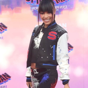 Spider-Man: Across the Spider-Verse Premiere Coi Leray Varsity Jacket