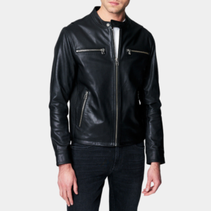 Ted Lasso S03 Roy Kent Black Leather Jacket