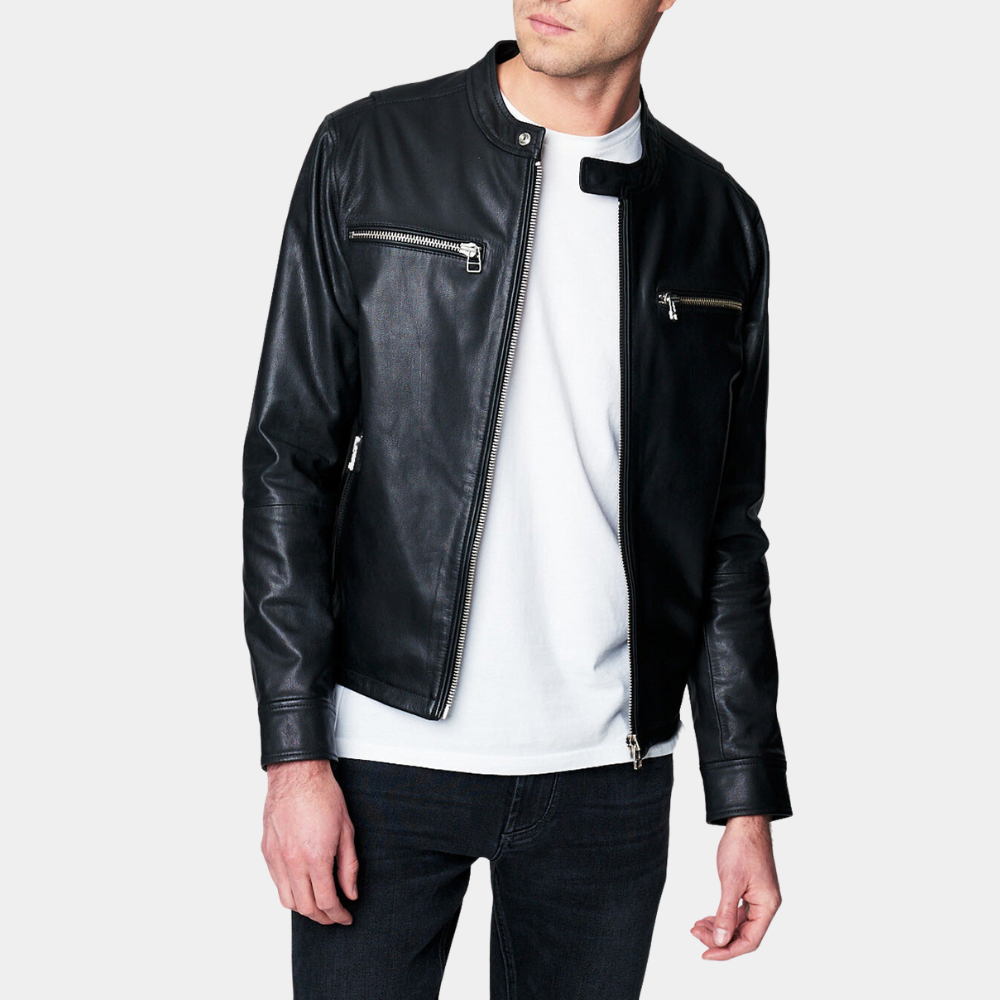 Ted Lasso S03 Roy Kent Black Leather Jacket