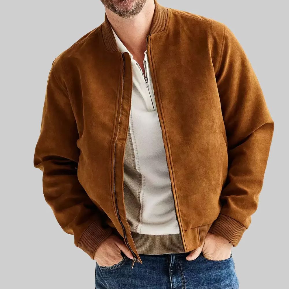 The Merry Gentlemen Chad Michael Brown Suede Jacket