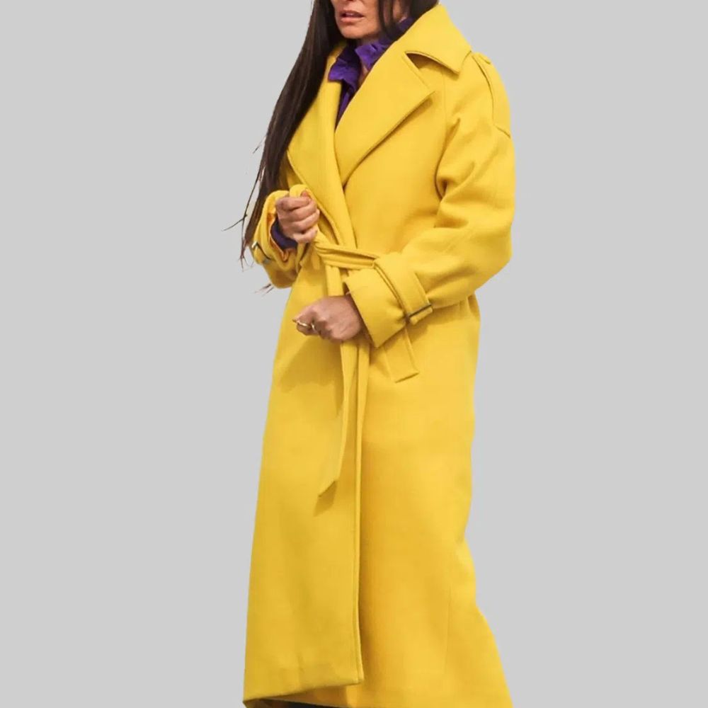 The Substance Demi Moore Yellow Trench Coat