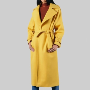 The Substance Demi Moore Yellow Trench Coat