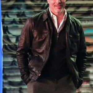 Wolfs 2024 Brad Pitt Leather Jacket