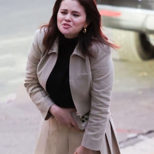 Selena Gomez Only Murders in the Building Beige Jacket