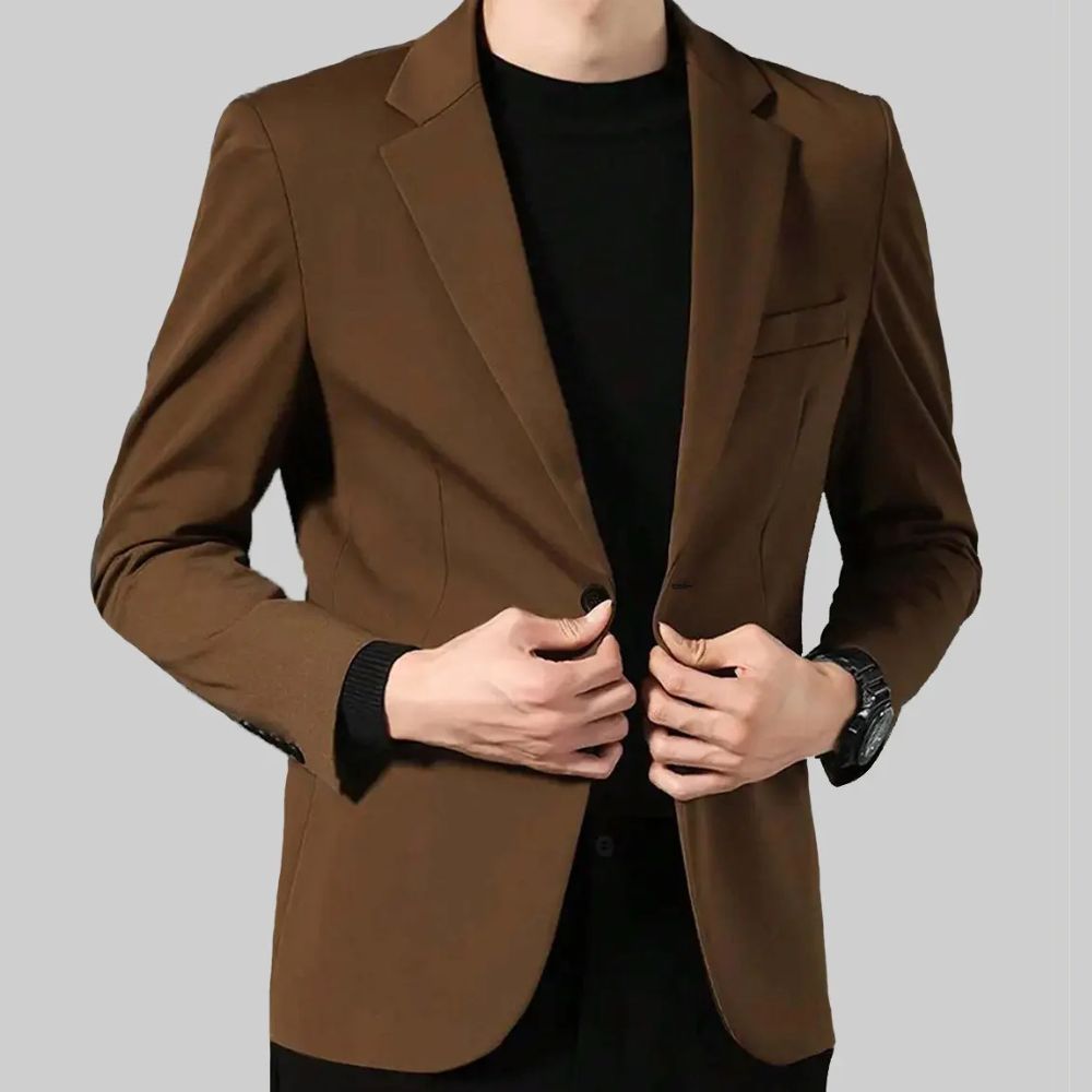 With Love Ke Huy Quan Brown Blazer