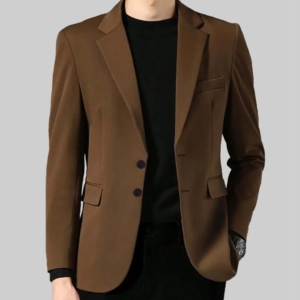 With Love Ke Huy Quan Brown Blazer